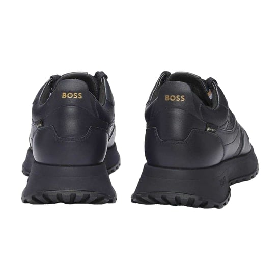 Boss Jonah Runn leren veterschoenen voor heren (Donkerblauw) - Image 2