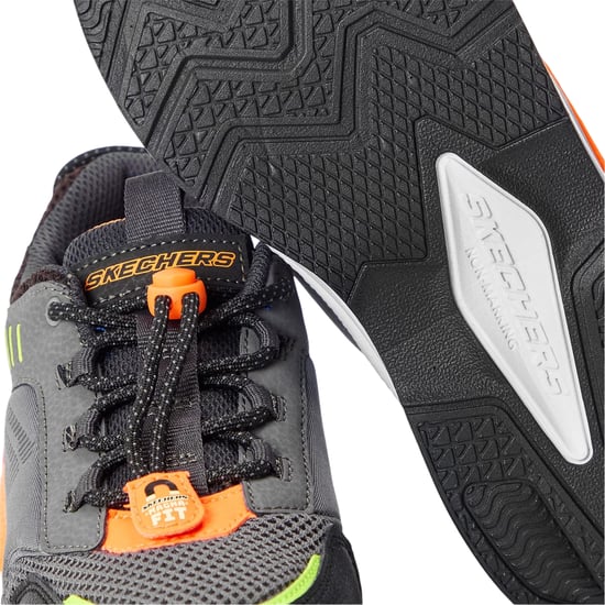 Skechers Ultrasurge-träningsskor för barn (Grått kolgrått) - Image 4