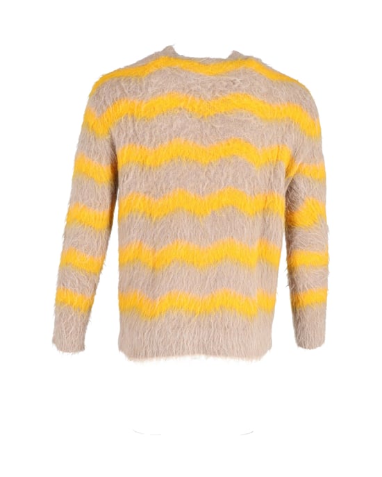 Acne Studios Kristoffer Crewneck Sweater in Beige Acrylic - Image 3