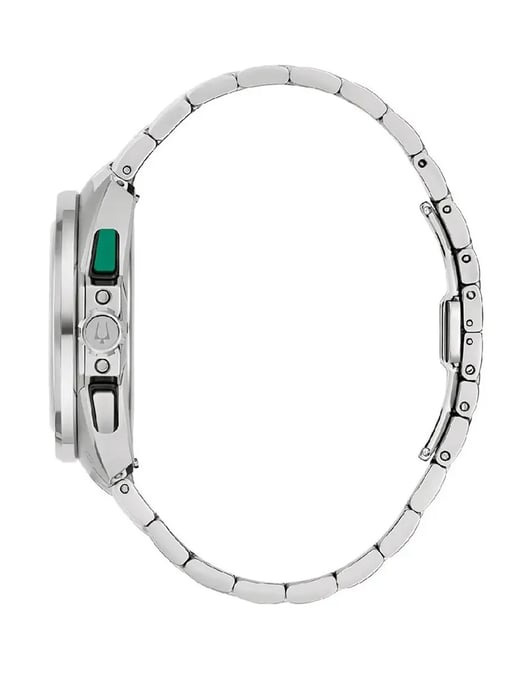 Bulova Racer Heren Horloge Zilverkleurig 98B468 - Image 2