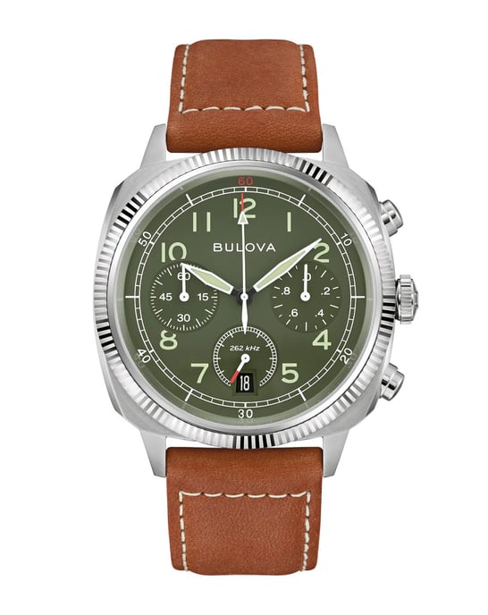 Bulova Military Vwi Special Edition Men's Brown Watch 96B482 - Image 1