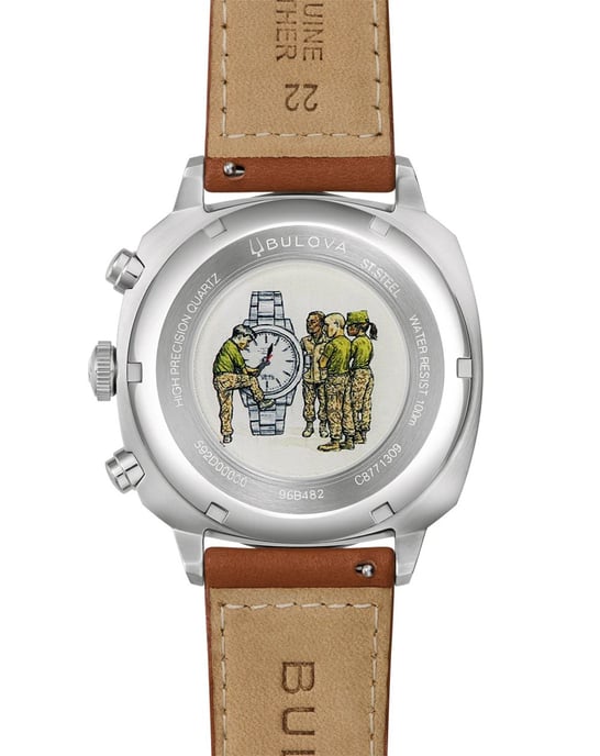 Bulova Military Vwi Special Edition Men's Brown Watch 96B482 - Image 3