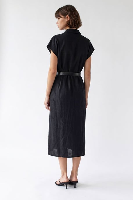 Geveste Midi Overhemdjurk - Image 5