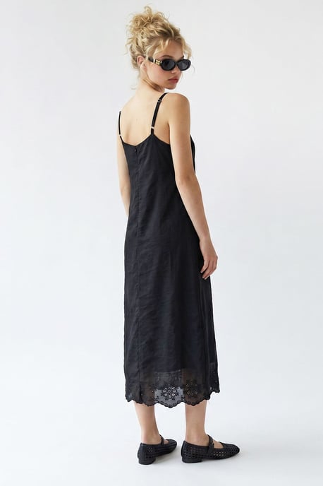 Geborduurde A-Lijn Midi Slipdress - Image 4