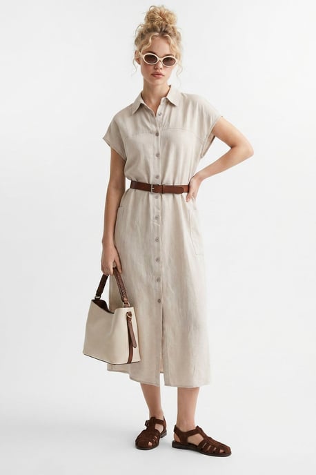 Geveste Midi Overhemdjurk - Image 3