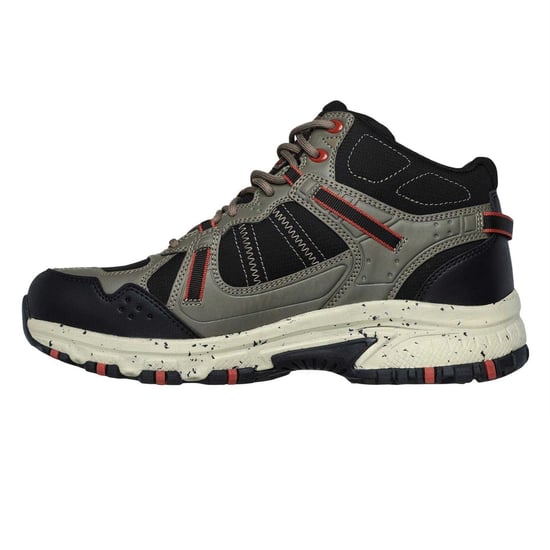Skechers Leren wandelschoenen voor heren met Hillcrest-logo (Natuurlijk/Zwart) - Image 2