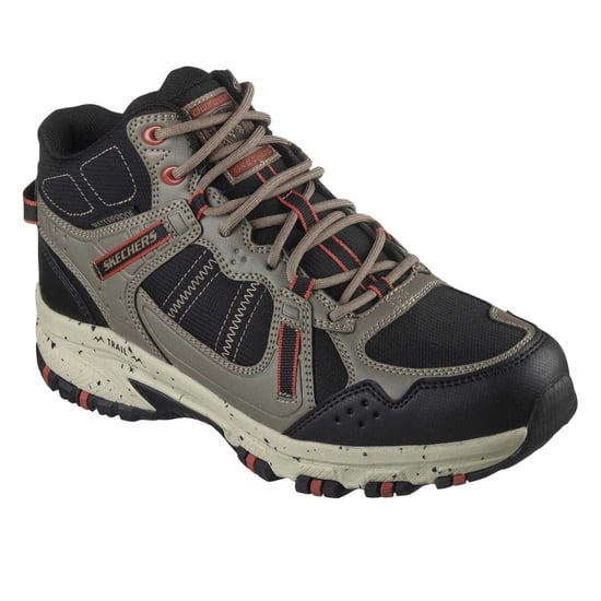 Skechers Leren wandelschoenen voor heren met Hillcrest-logo (Natuurlijk/Zwart) - Image 5