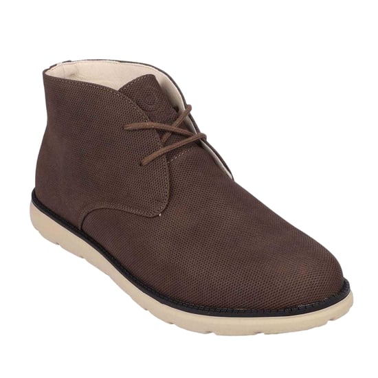 Duck and Cover Mens Oakwood PU Chukka Boots (Brown) - Image 4