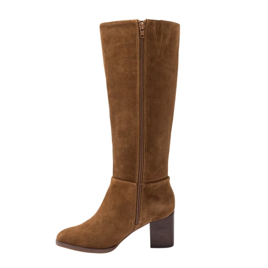 Biba Kniehoge suède laarzen voor dames (Bruin) - Image 2