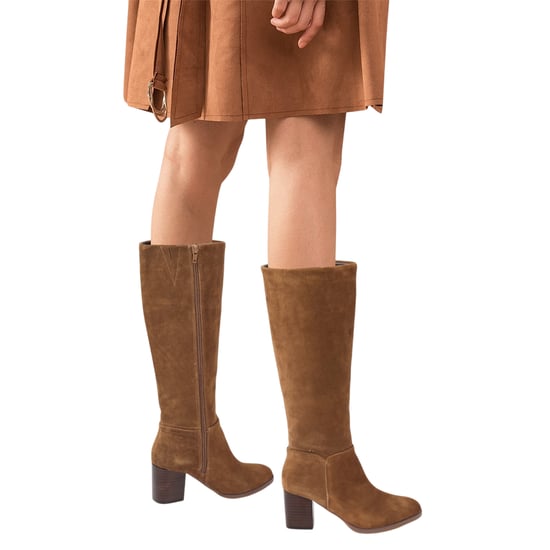 Biba Kniehoge suède laarzen voor dames (Bruin) - Image 4