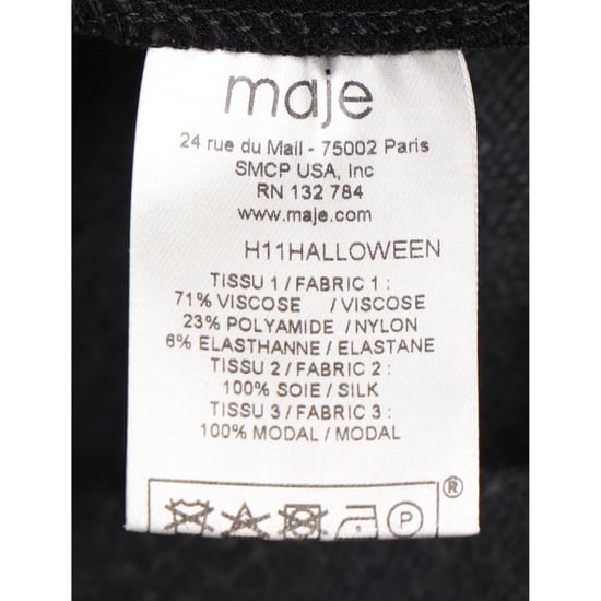 Maje Plisserad Ärmlös Miniklänning i Svart Polyester - Image 4