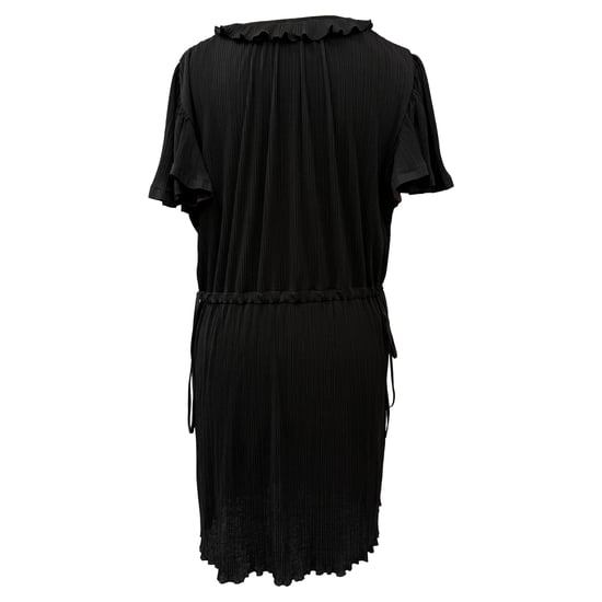 See by Chloé geplooide mini-jurk in zwart polyester - Image 3