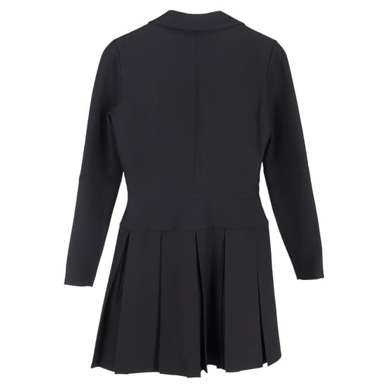 Valentino Plisserad Miniklänning i Svart Polyester - Image 2