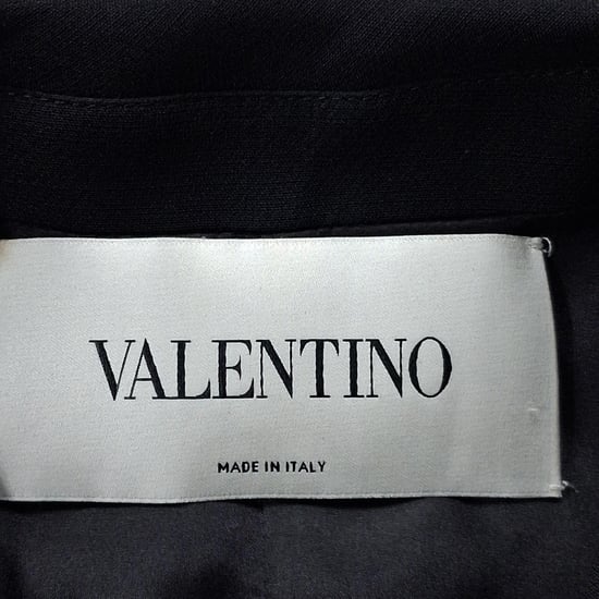 Valentino Plisserad Miniklänning i Svart Polyester - Image 3