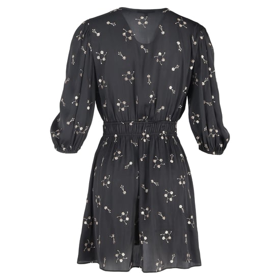 Maje mini-jurk met pailletten en V-hals in zwart polyester - Image 3
