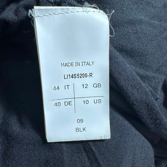 Rick Owens mini-jurk met lange mouwen en draperie in zwarte viscose - Image 5