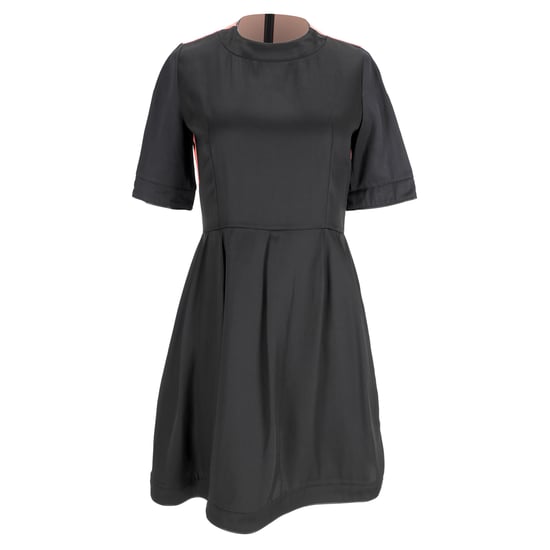 Marni Color-Block Mini A-lijn Jurk in Zwart en Roze Acetaat - Image 1