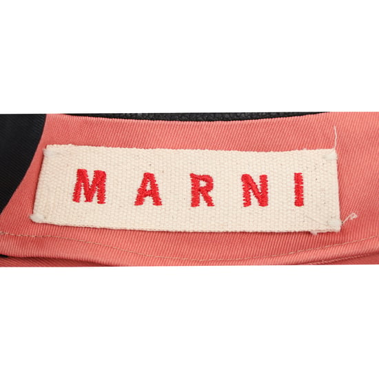 Marni Color-Block Mini A-lijn Jurk in Zwart en Roze Acetaat - Image 4