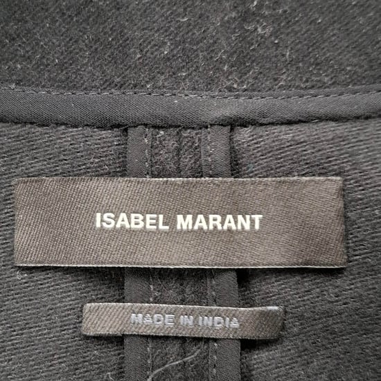 Isabel Marant Caldes paljettutsmyckad miniklänning i svart chiffong - Image 3
