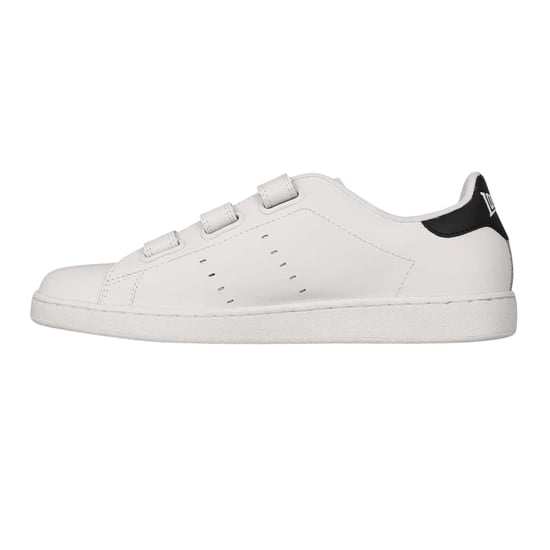 Lonsdale Mens Leyton Triple Strap Flat Trainers (White/Navy) - Image 2