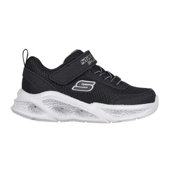 Skechers Meteor-sneakers med lysande detaljer för småbarn (Svart/grå) - Image 1