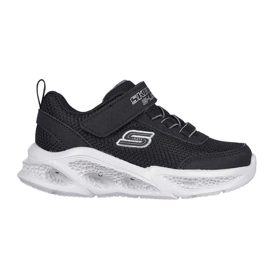 Skechers Meteor-sneakers med lysande detaljer för småbarn (Svart/grå) - Image 3