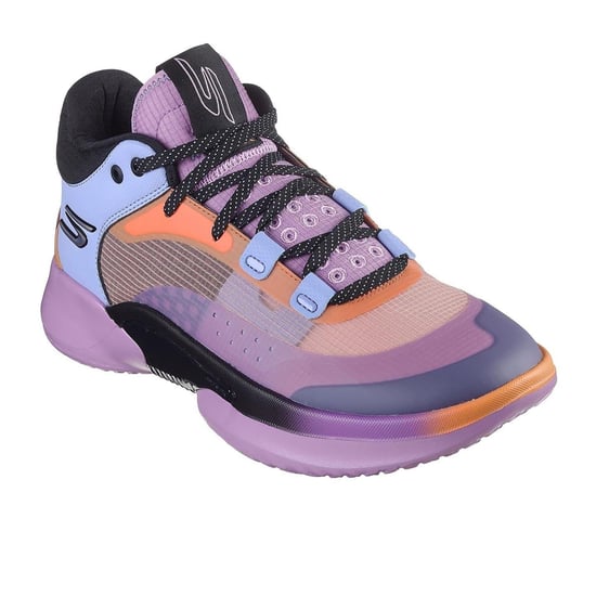 Skechers Herr Resagrip Spräcklig Basketgymnastikskor (Lila/Orange) - Image 5