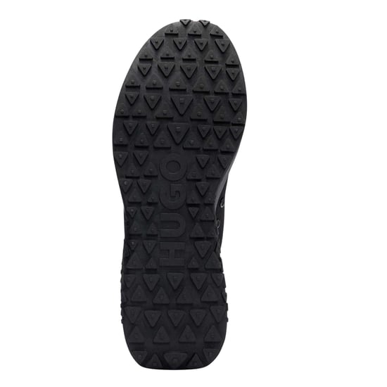 Hugo Kane Runn herenschoenen van textiel met vetersluiting (Zwart) - Image 4