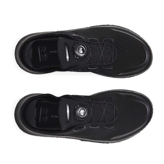 Under Armour Mens Performance Leather BOA Lacing System Shoes (Black) - Image 3