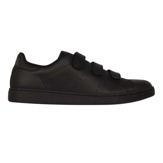Lonsdale Mens Leyton Triple Strap Flat Trainers (Black/Black) - Image 1