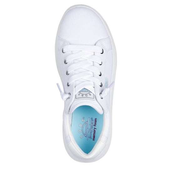Skechers Popupsmax canvas platformschoenen voor dames (Wit) - Image 3