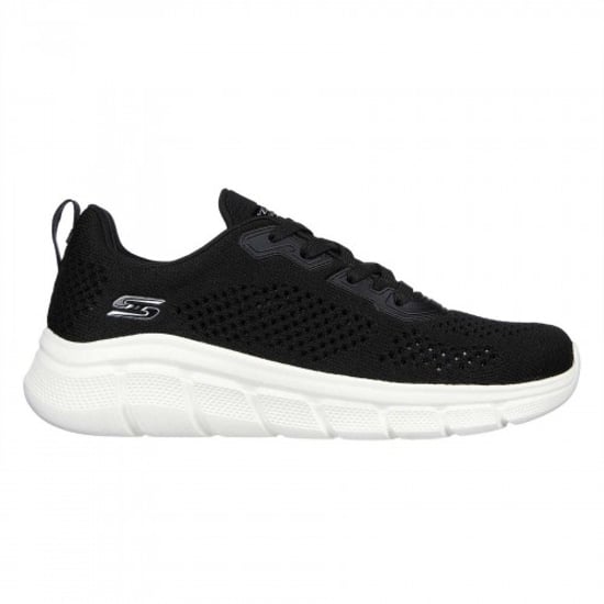Skechers Bobsbflex gebreide instapsneakers voor dames (Zwart) - Image 1
