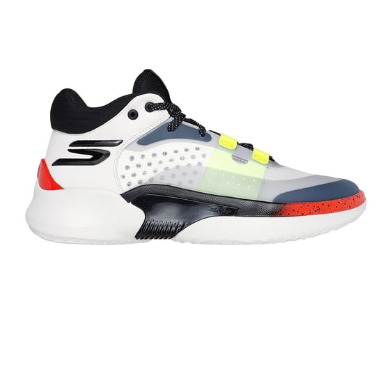 Skechers Resagrip Speckle basketbalschoenen voor heren (Wit/Grijs) - Image 1