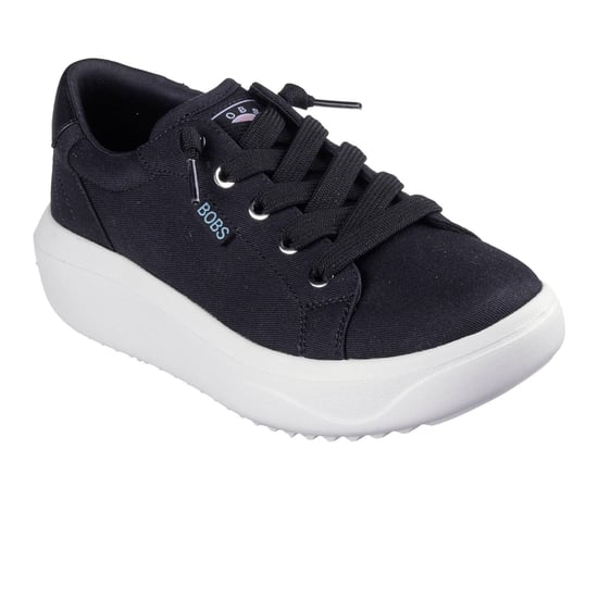 Skechers Popupsmax canvas platformschoenen voor dames (Zwart) - Image 4