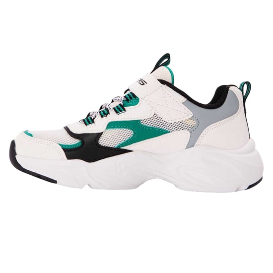 Skechers Stamina Airy-träningsskor för barn (Vit/grön) - Image 2