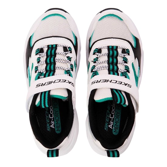 Skechers Stamina Airy-träningsskor för barn (Vit/grön) - Image 3