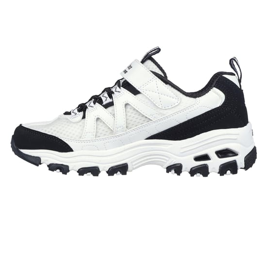Skechers DLites Chunky Flat-sneakers för barn (Vit/Svart) - Image 2