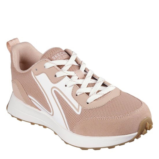 Skechers Dames Gusto Suède Paneel Sneakers (Tan) - Image 5