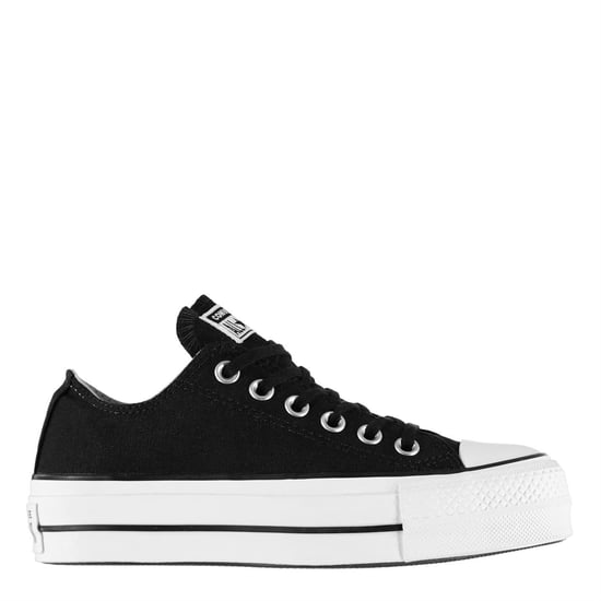 Converse Dames/Dames Chuck Taylor Canvas Platform Schoenen (Zwart, Wit) - Image 1