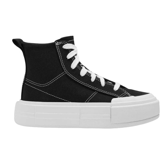 Converse Chuck Taylor-sneakers met plateauzool en hoge schacht voor kinderen (Zwart, Wit) - Image 1