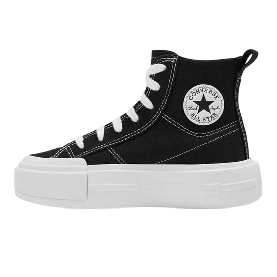 Converse Chuck Taylor-sneakers met plateauzool en hoge schacht voor kinderen (Zwart, Wit) - Image 2