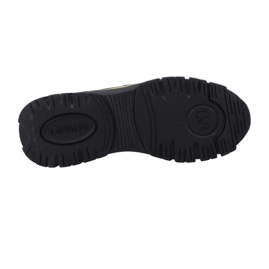 Lavair Heren Pacific 2.0 Nappa Leren Chunky Flat Sneakers (Zwart/Geel) - Image 3