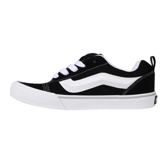 Vans Childrens/Kids Knu Skool Leather Trainers (Black/White) - Image 3