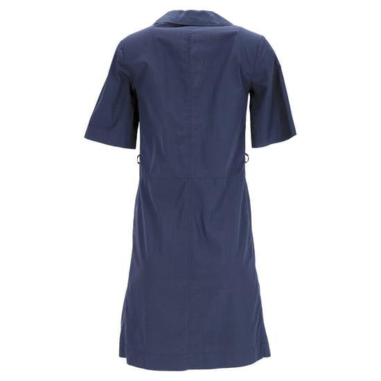 Prada midi-jurk met riem in marineblauw katoen - Image 3