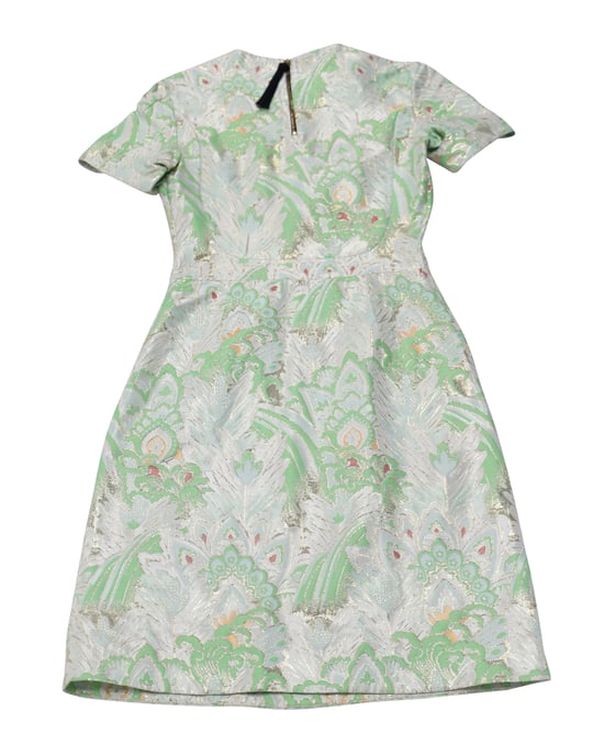 Marni Wintereditie 2012 Brokaat Minijurk in Groen Polyester - Image 2
