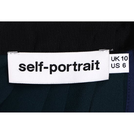 Självporträtt Thea spetsmaxiklänning i blå polyester - Image 4