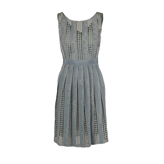 Moschino Billig och elegant klänning i jacquard och spets – 00-talet - Image 1