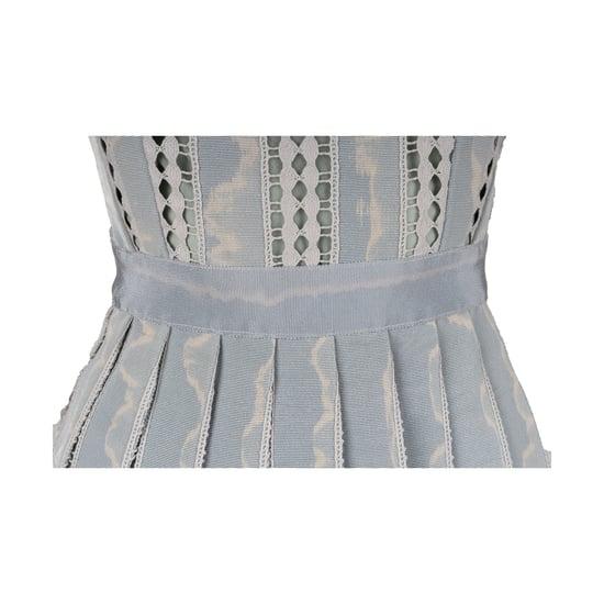Moschino Billig och elegant klänning i jacquard och spets – 00-talet - Image 6