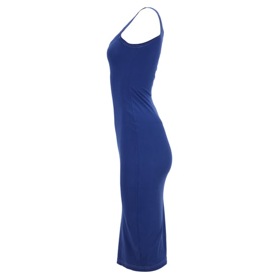 Dsquared2 mouwloze midi-jurk van blauw katoen - Image 2