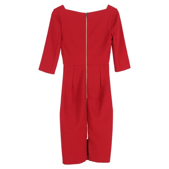 Roland Mouret crêpe midi-jurk in rode viscose - Image 2